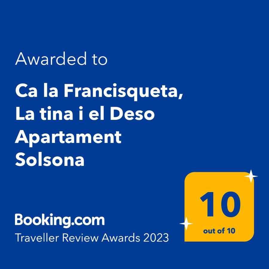 Ca La Francisqueta, La Tina I El Deso Apartament Solsona Kültér fotó